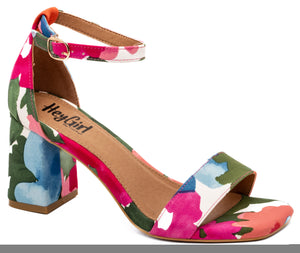 “One in a Melon” Floral heels