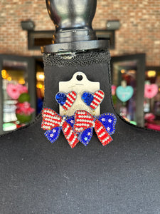 Patriotic Ribbon earrings