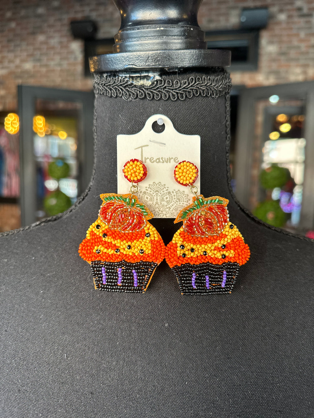 Fall Cupcake earrings