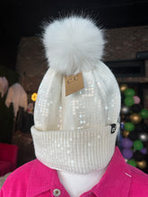 Load image into Gallery viewer, Full Sequin CC Pompom beanies

