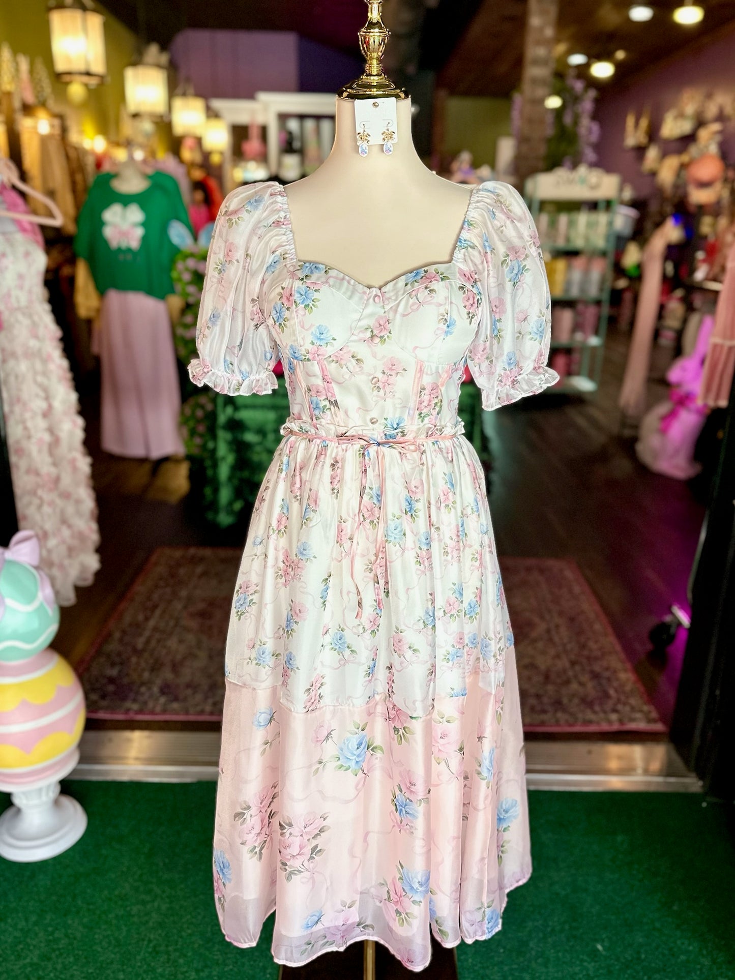Rosewater Reverie Midi Dress