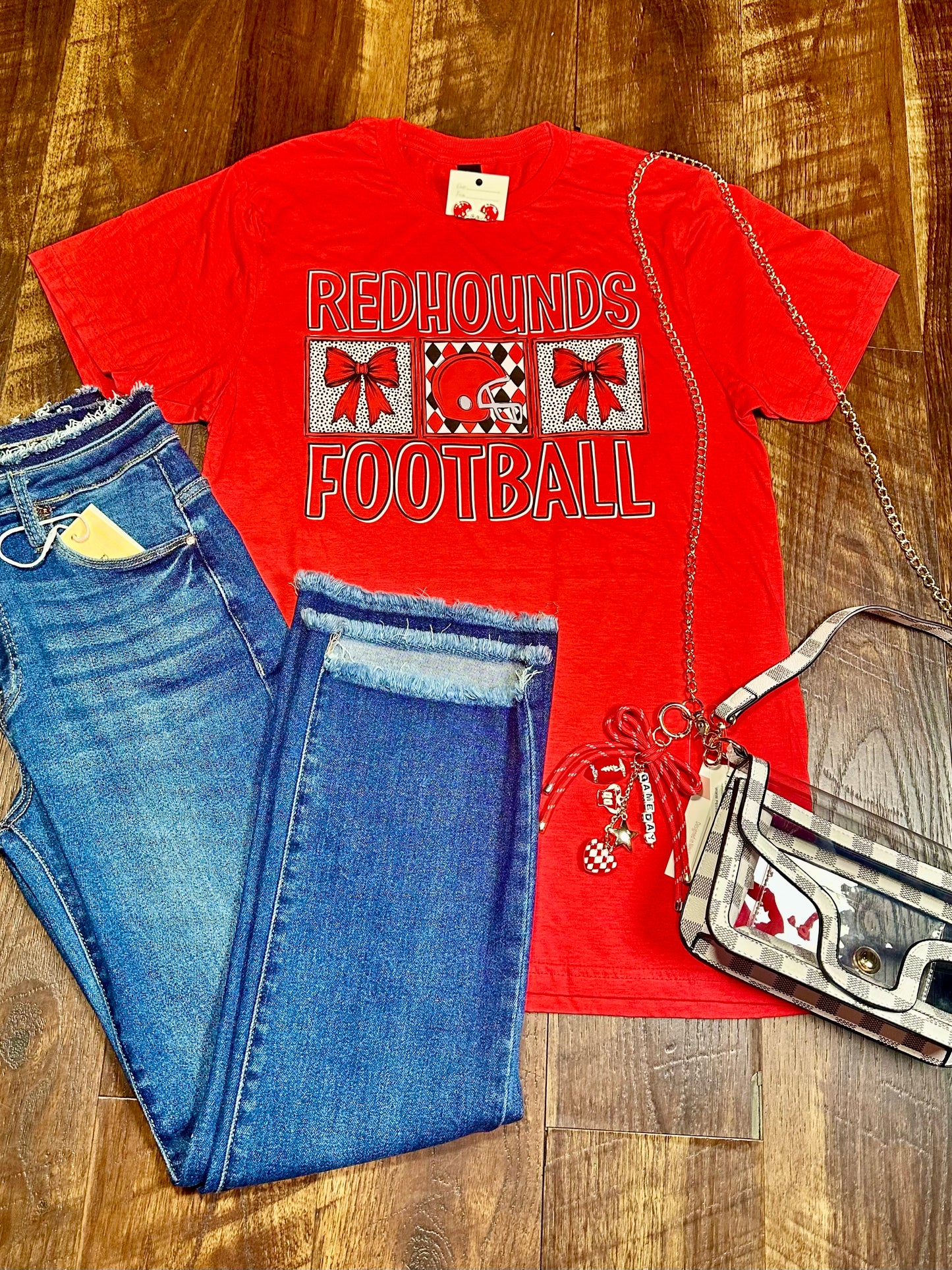 Coquette Redhounds Football T-Shirt