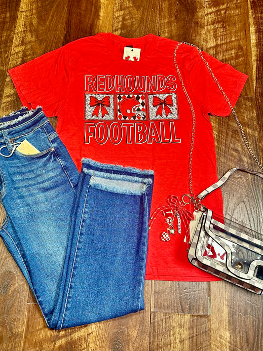 Coquette Redhounds Football T-Shirt