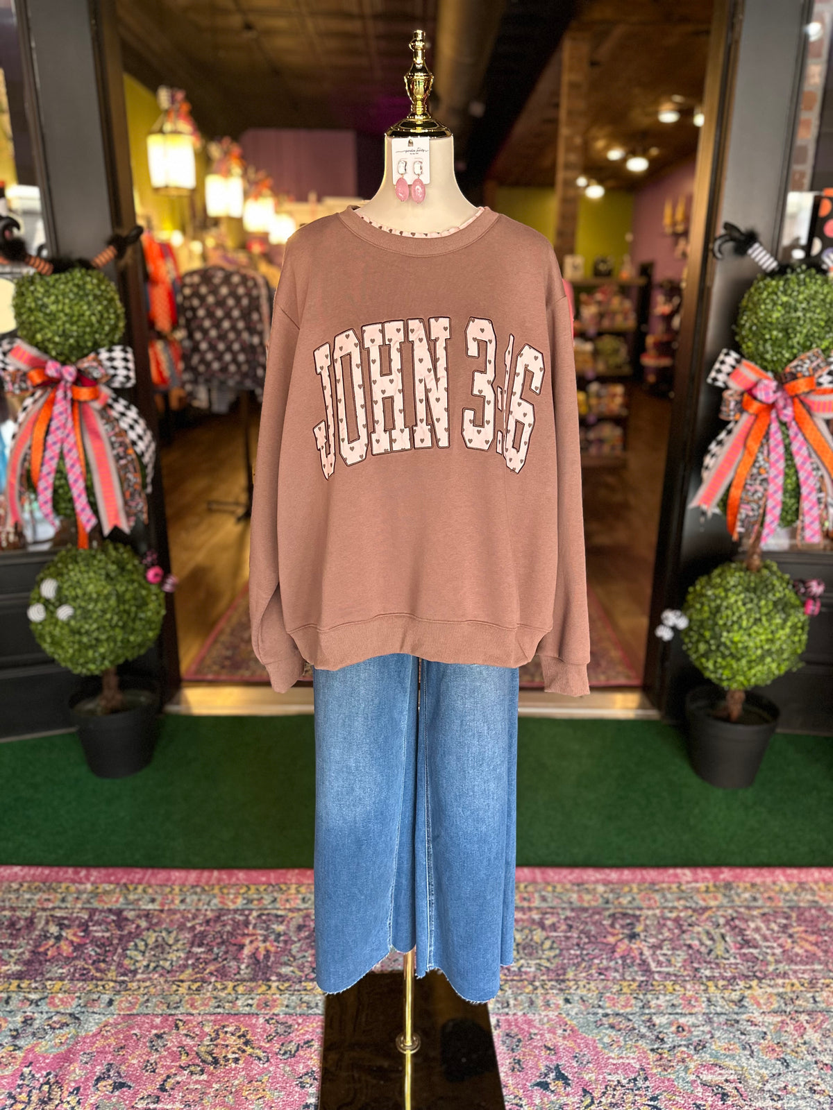 John 3:16 Mock Neck Sweatshirt
