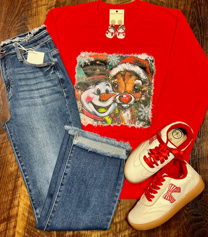 Traditional Frosty & Rudolph Sweatshirt