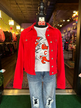 Load image into Gallery viewer, Red Jean Jacket
