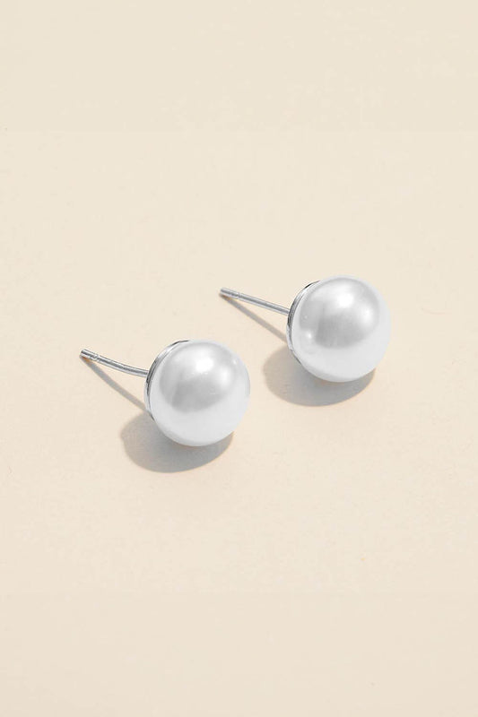18K Gold Dipped Pearl Studs