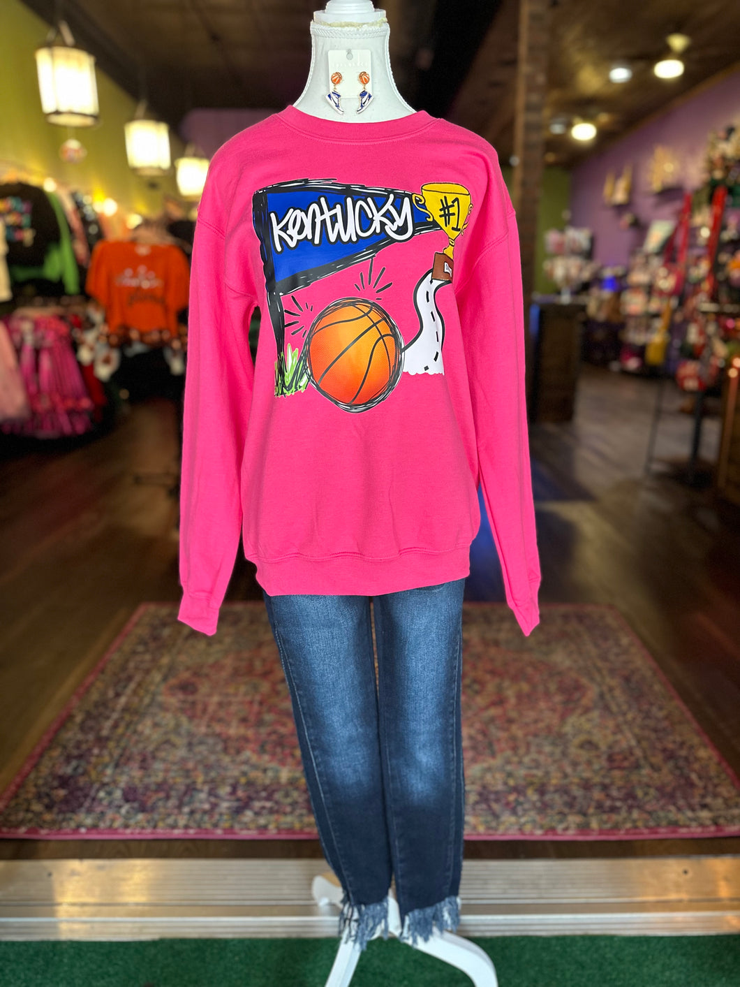 Pink Kentucky Basketball sweatshirt