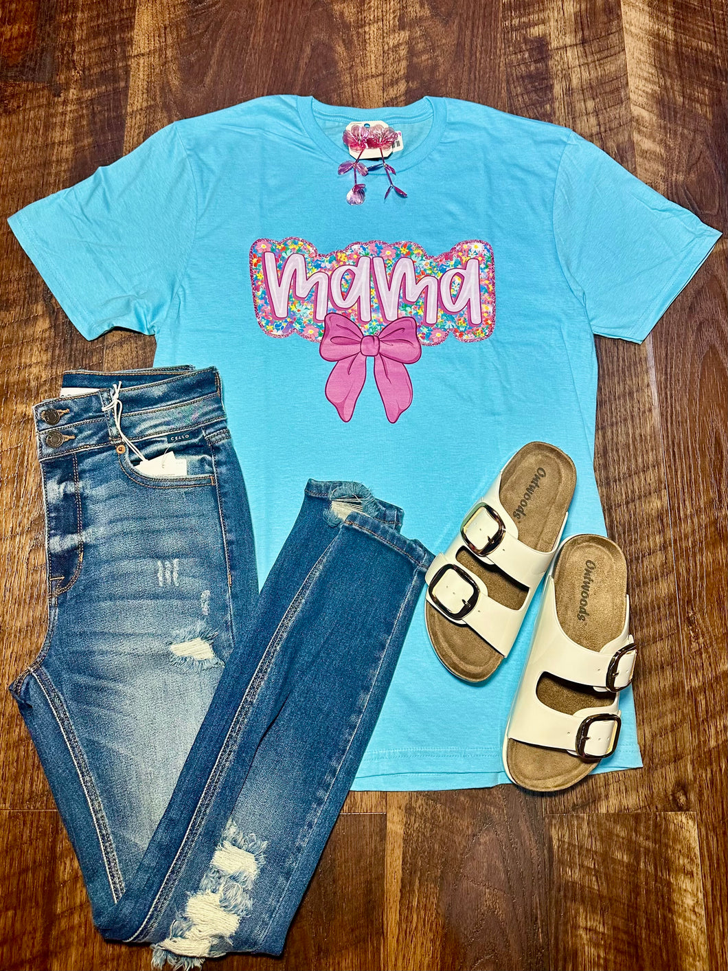 Coquette Floral MAMA tee