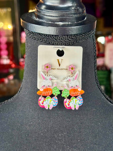 Happy Easter Rabbit Earrings