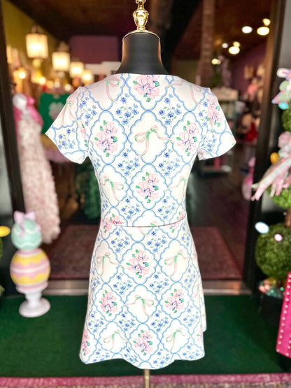 Blushing Porcelain Mini Dress
