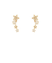 Load image into Gallery viewer, Pave Crystal Shooting Star Earrings
