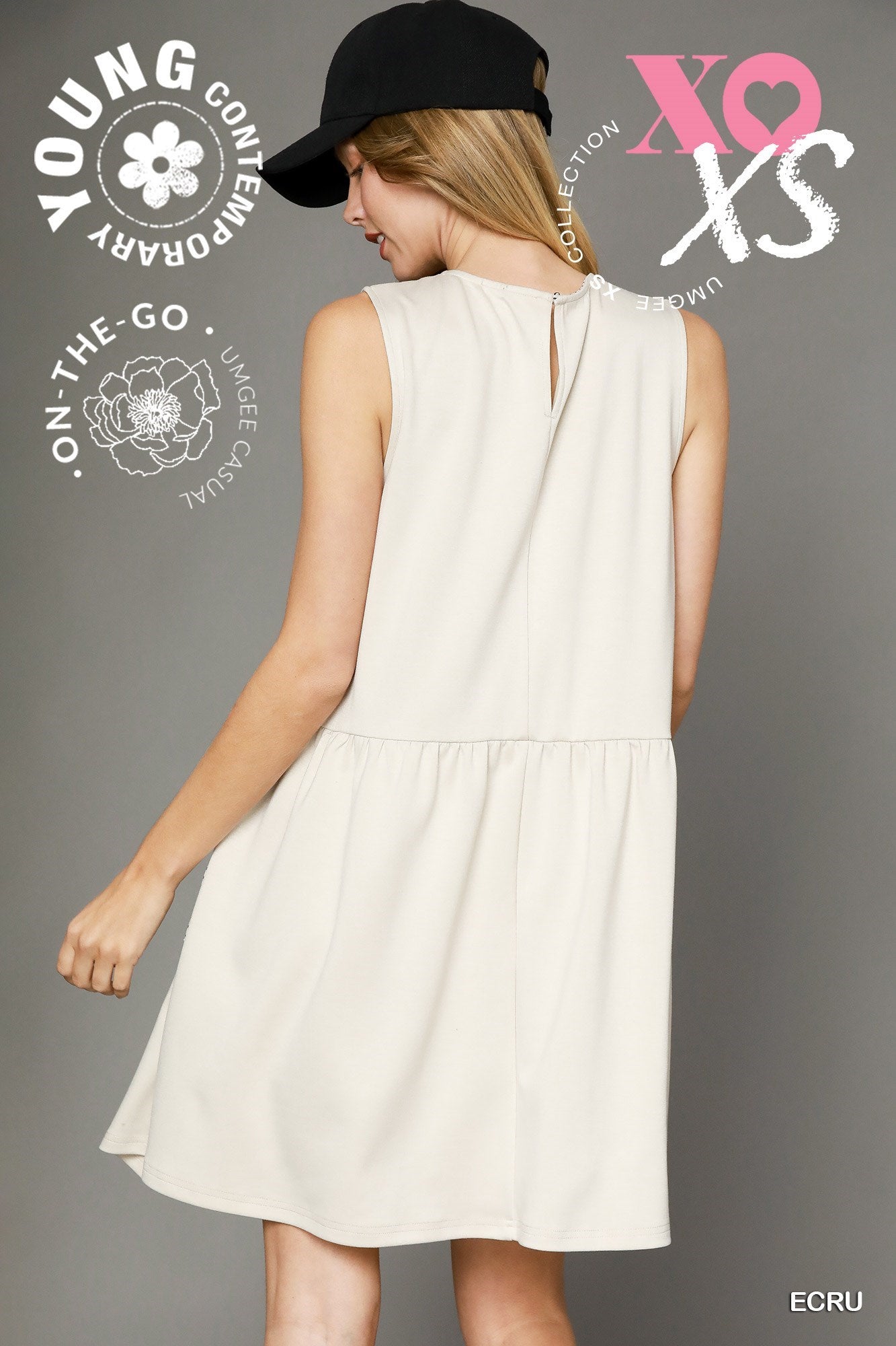 Ecru Luxeknit Sleeveless Dress