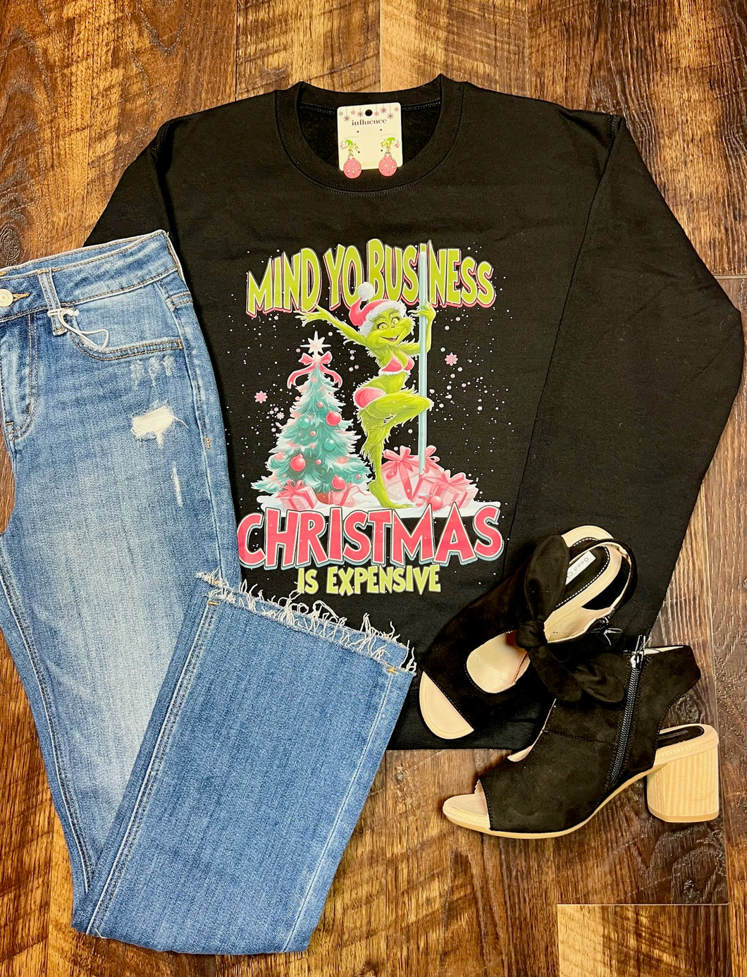 Mind Yo Business Christmas Is Expensive Sweatshirt