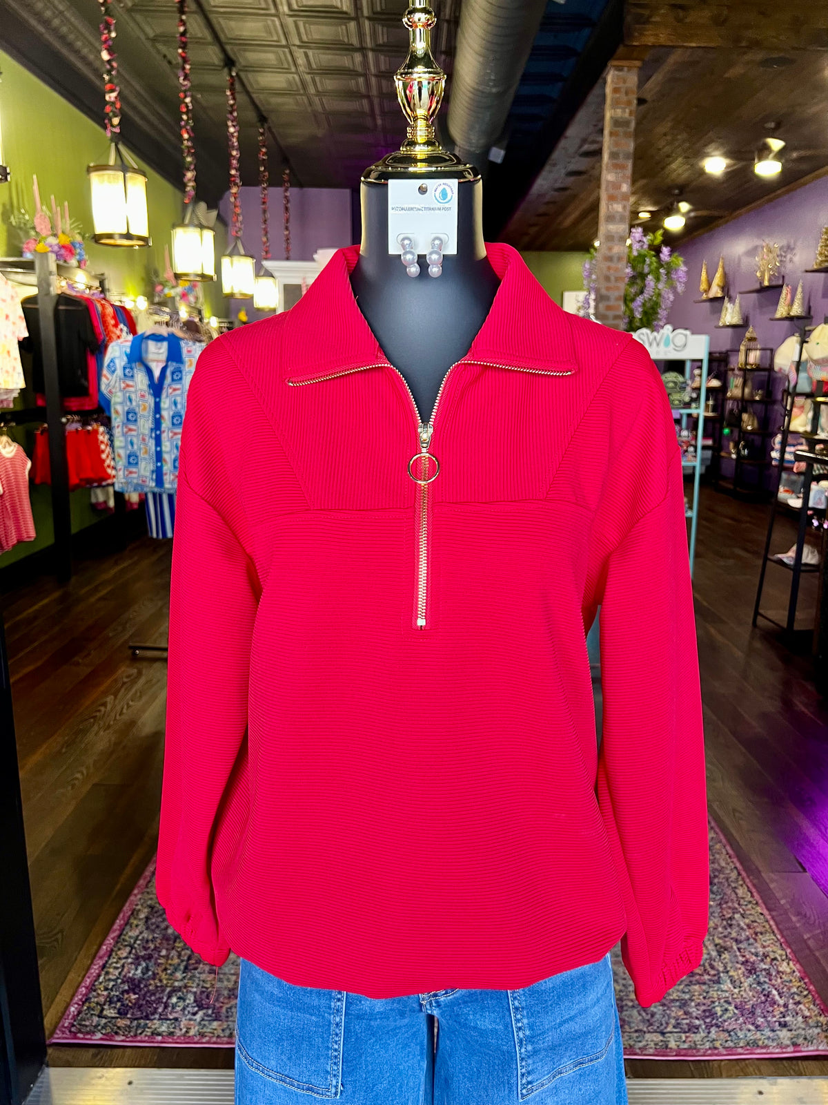 Crimson Comfort Quarter Zip