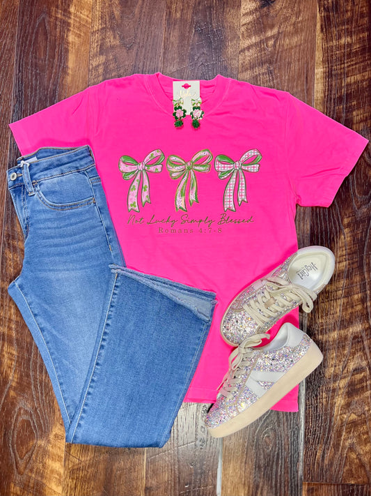 Comfort Colors Not Lucky Simply Blessed T-Shirt