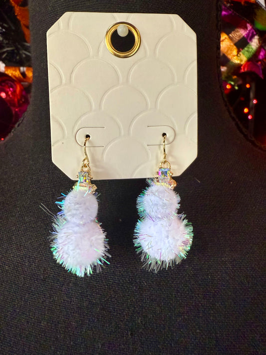 Christmas Snowman Earrings