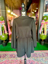 Load image into Gallery viewer, Black Quilted Romper
