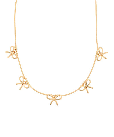 Gold Bow Choker