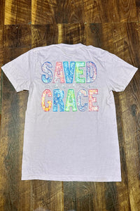 Comfort Colors Saved by His Grace tee