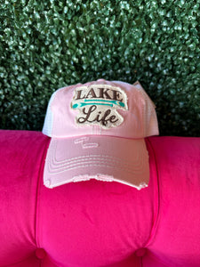 Light Pink “Lake Life” Cap