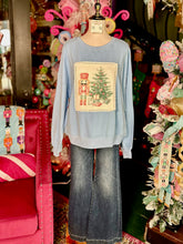 Load image into Gallery viewer, Light Blue Vintage Christmas Nutcracker Pullover
