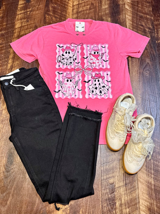 Comfort Colors Halloween Cowgirl Ghost T-Shirt