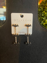 Load image into Gallery viewer, Rhinestone Bat Dangles

