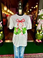 Load image into Gallery viewer, Coquette bow Clover tee
