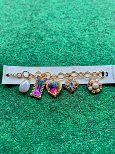 Gold Multi Charm Bracelet