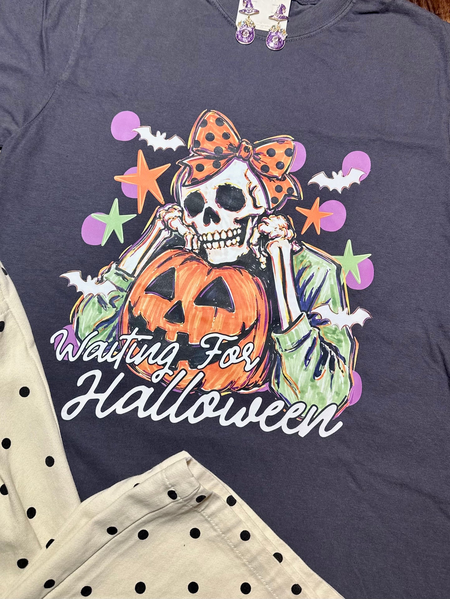 Comfort Colors Waiting For Halloween T-Shirt