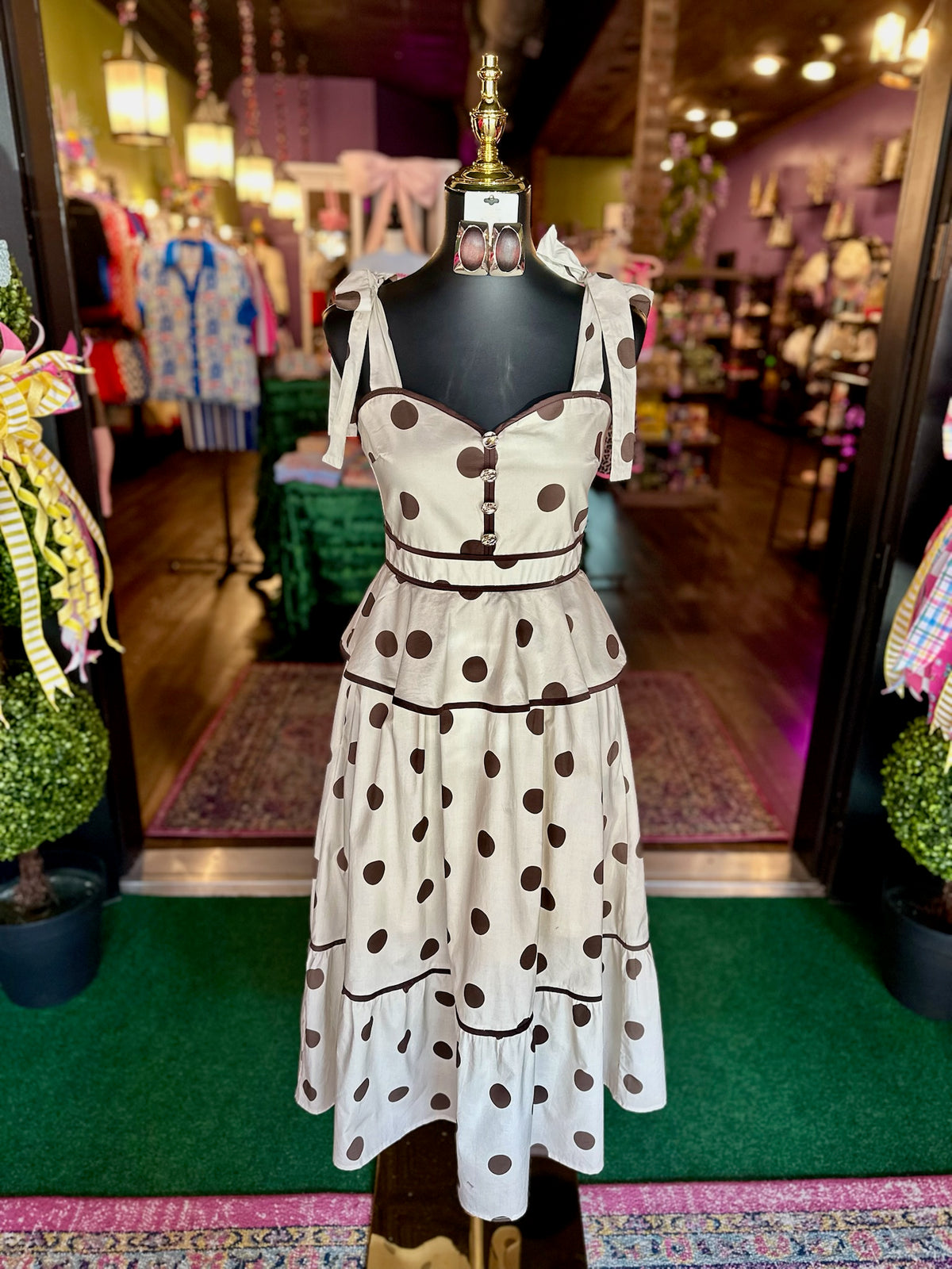 Polka Dot Promise Midi Dress