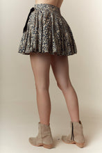 Load image into Gallery viewer, Leopard Print &amp; Velvet Bows Bubble Skirt
