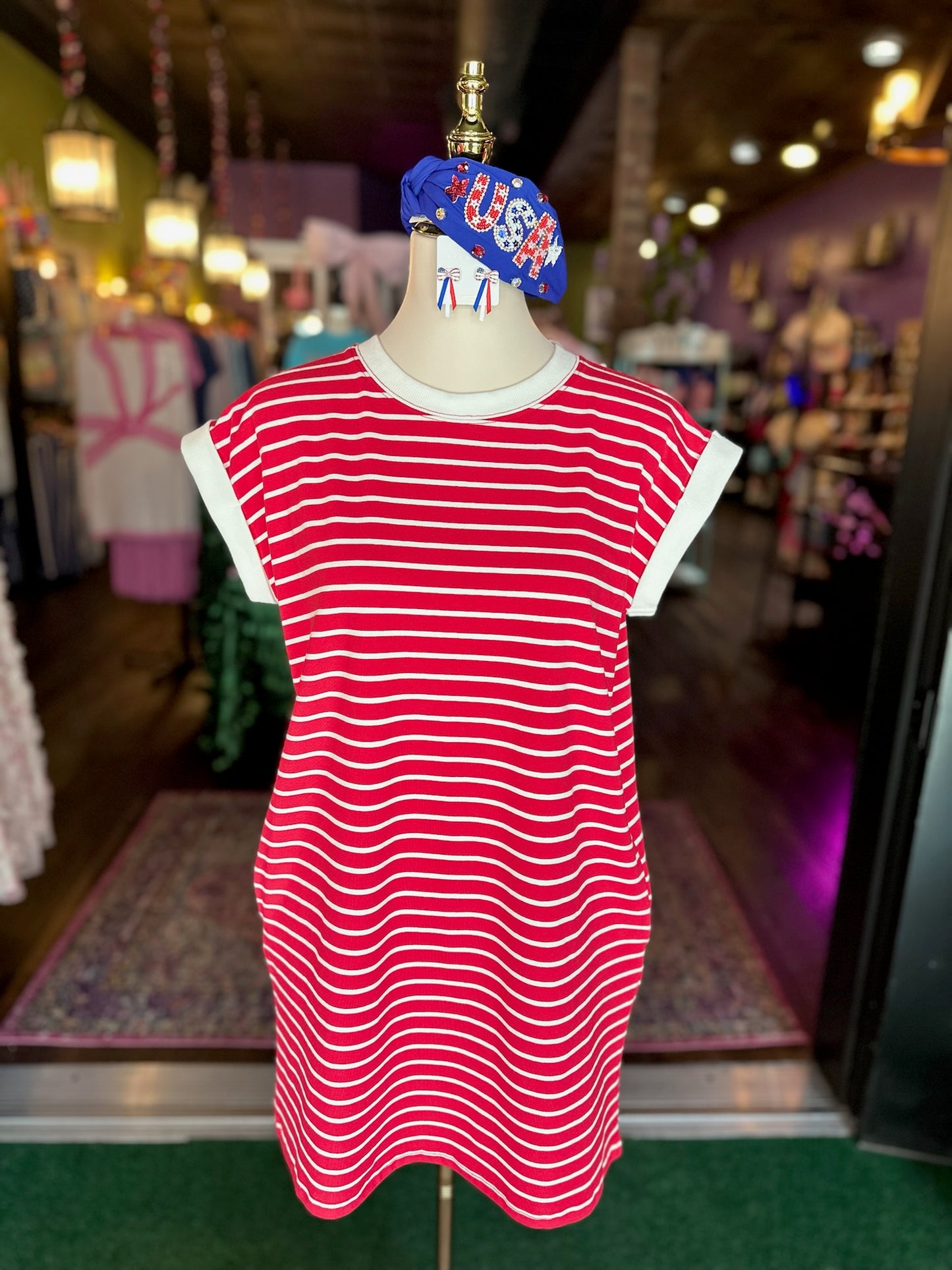 Ruby Striped T-Shirt Dress