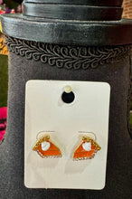 Load image into Gallery viewer, Rhinestone Pumpkin Pie Studs

