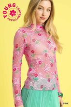 Load image into Gallery viewer, Bloom Mesh Floral Lace Top
