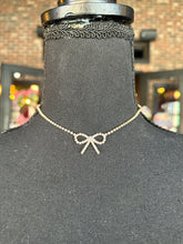 Load image into Gallery viewer, Rhinestone Bow Choker
