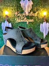 Load image into Gallery viewer, Corky’s Carley Black Metallic Wedges
