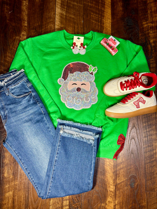 Santa Claus & Bows Sweatshirt