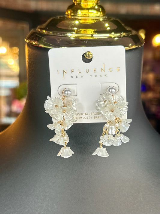 Acrylic Flower Dangle Earrings