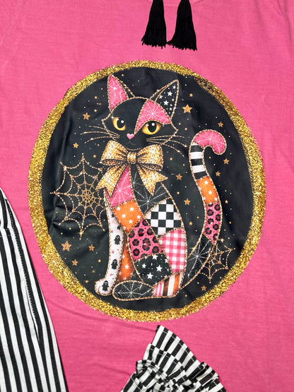 Comfort Colors Halloween Cat T-Shirt