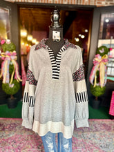 Load image into Gallery viewer, Heather Grey French Terry Pullover
