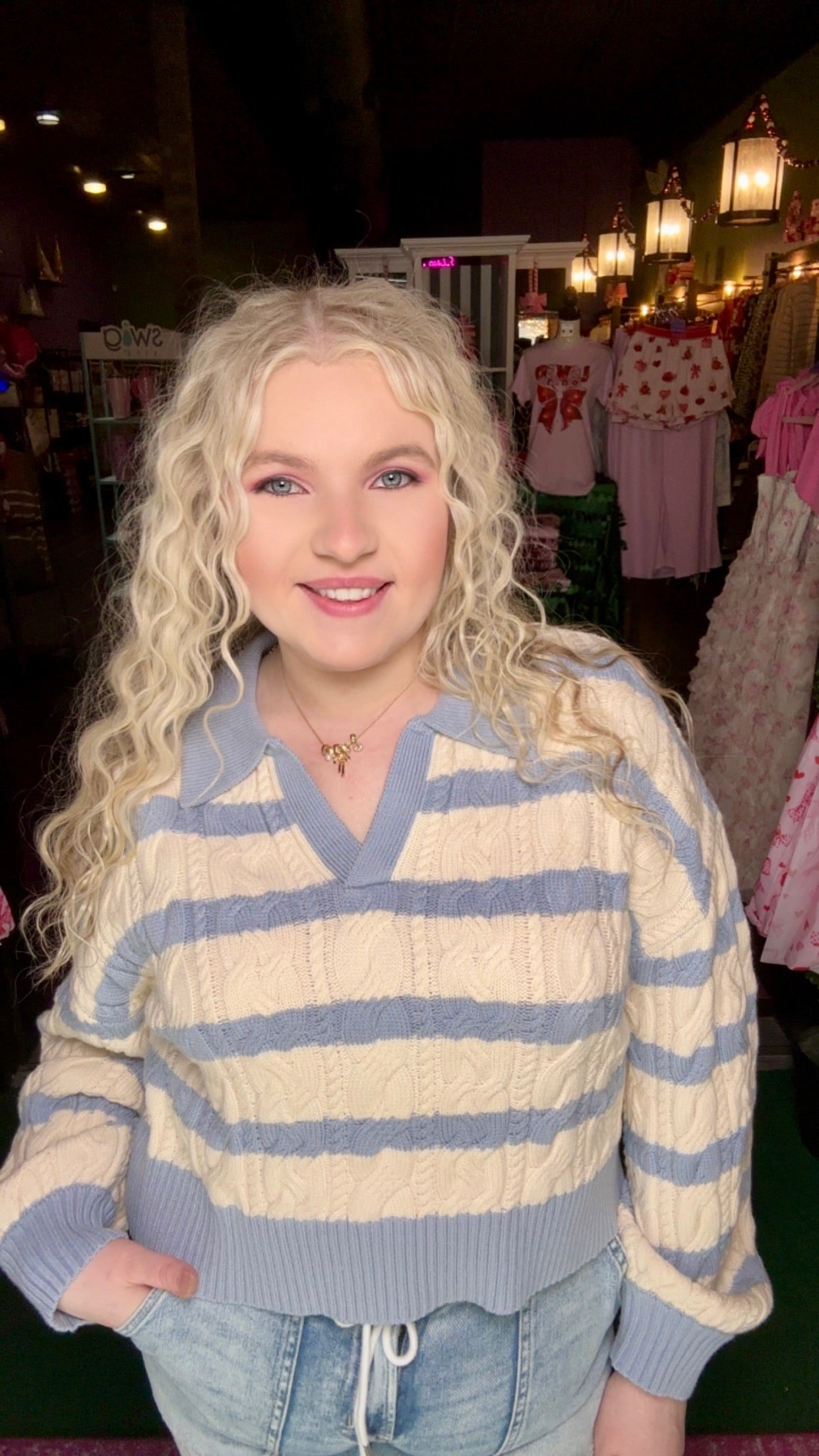 Blue Haven Knit Sweater