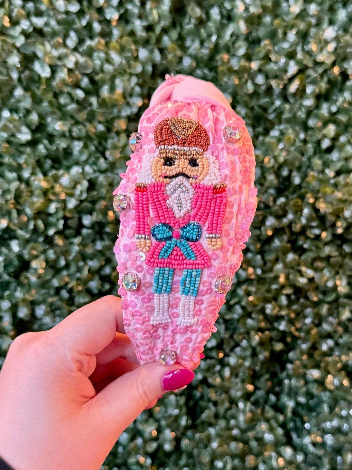 Pink Sequin Nutcracker Headband