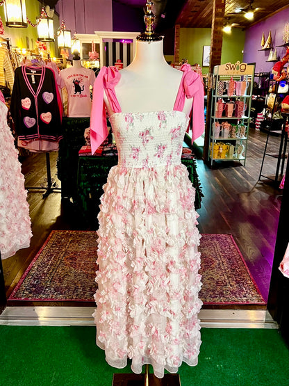 Pink Petal Promise Midi Dress