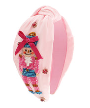 Load image into Gallery viewer, Light Pink Beaded Nutcracker Headband

