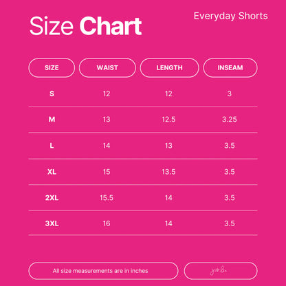 Solid Red Everyday Shorts