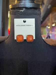 Fall Stone Square Studs