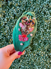 Load image into Gallery viewer, Sequin Rudolph Top Knot Headband
