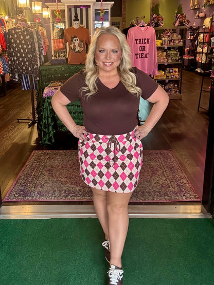 Pink Mocha Skort